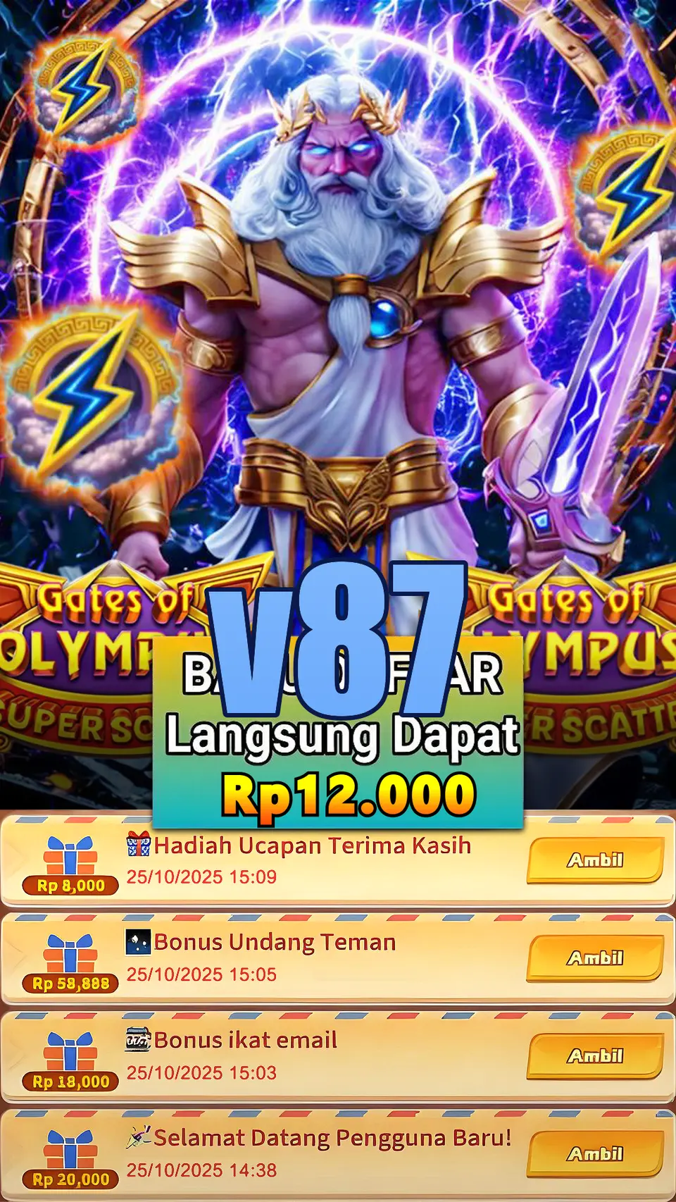 v87 Tangkapan Layar - APK Resmi